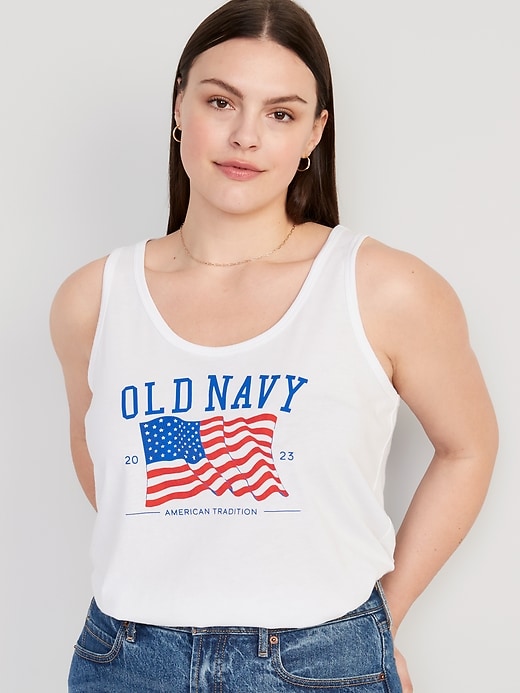 Image number 5 showing, Matching "Old Navy" Flag Tank Top