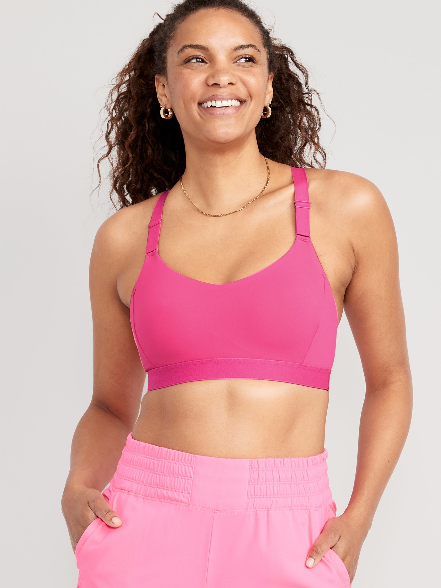 Old Navy Medium Support PowerSoft Adjustable-Strap Sports Bra Size XS or  Small