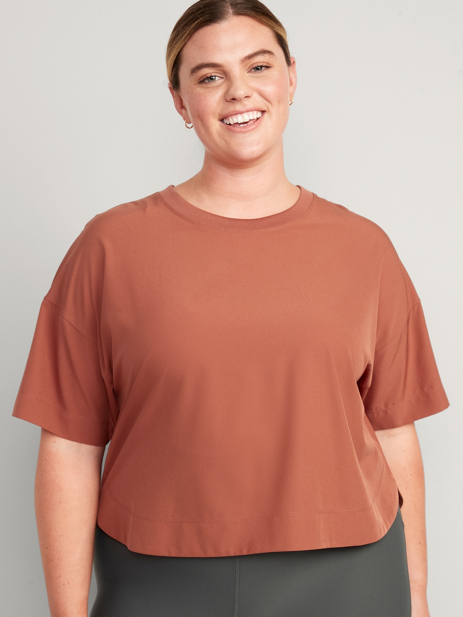 StretchTech Cropped T-Shirt for Women Old | Navy