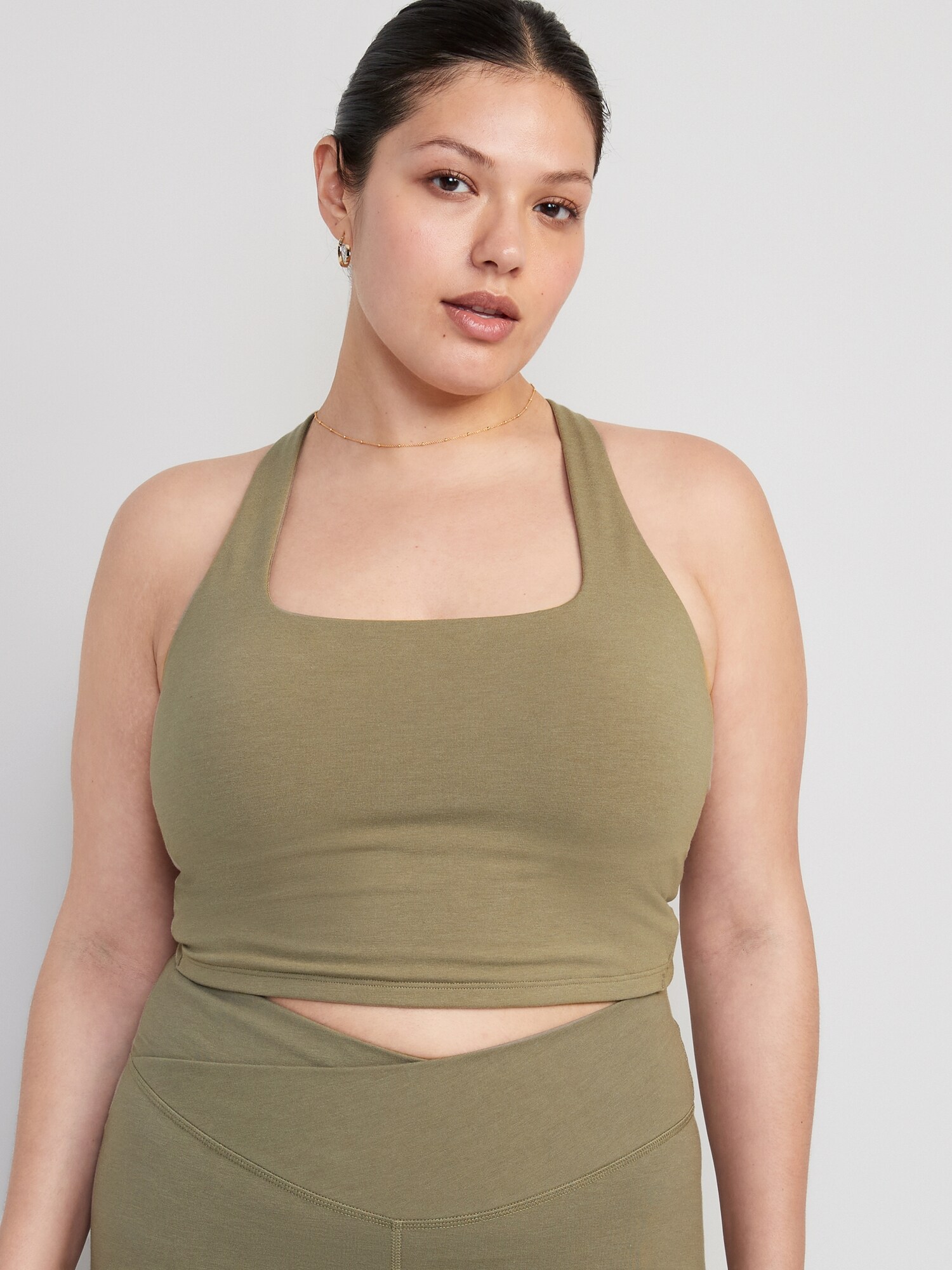 Light Support PowerChill CrossBack Longline Sports Bra Old Navy