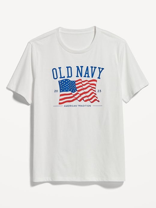 View large product image 1 of 1. Matching "Old Navy" Flag Graphic T-Shirt