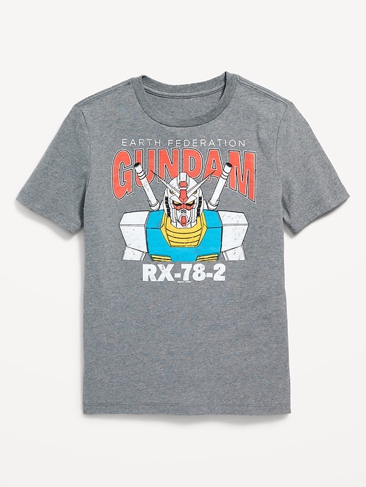 View large product image 1 of 1. Gundam™ "Earth Federation" Gender-Neutral T-Shirt for Kids