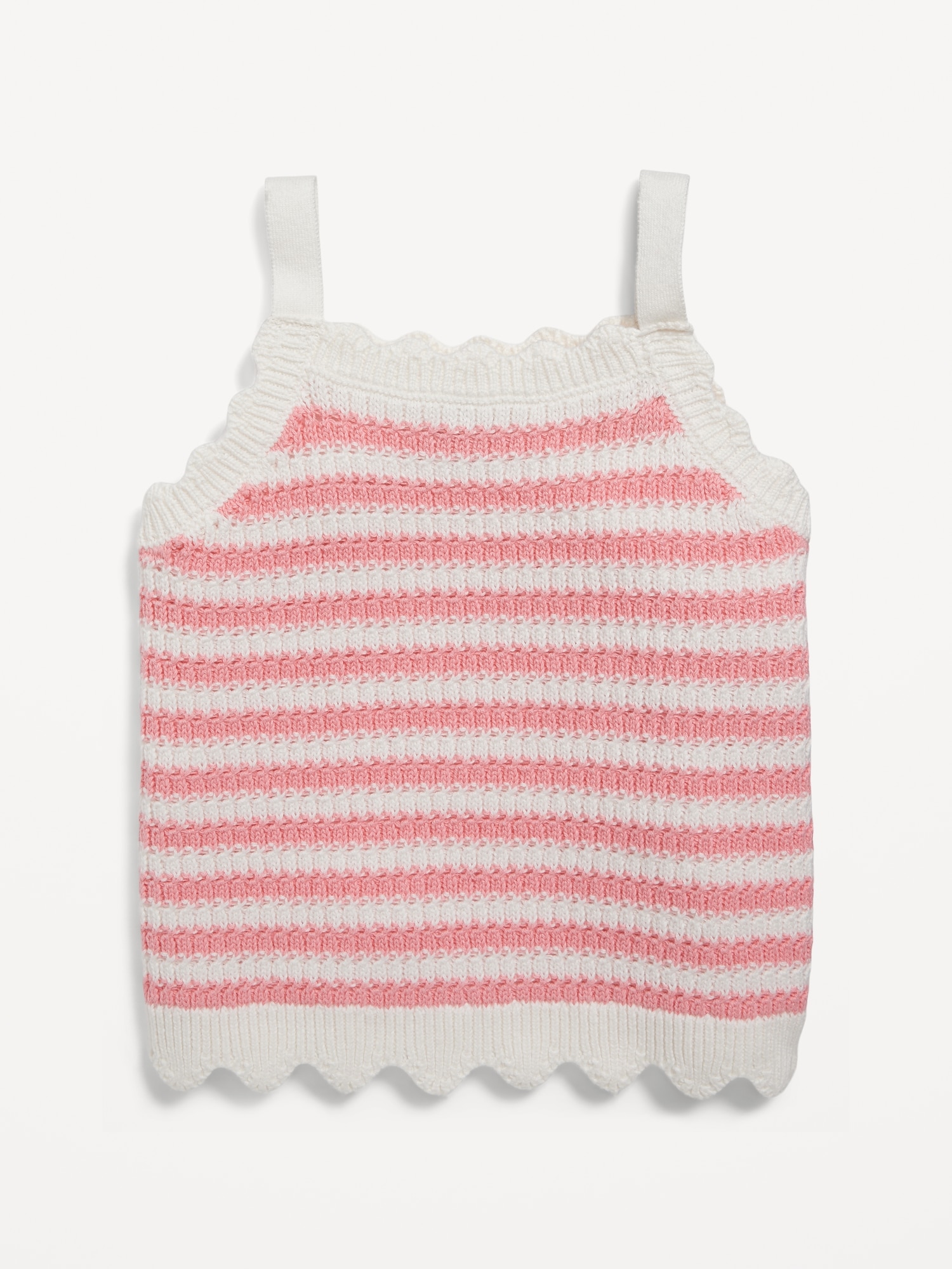 Old Navy Fitted Cropped Sweater Tank Top for Girls pink. 1