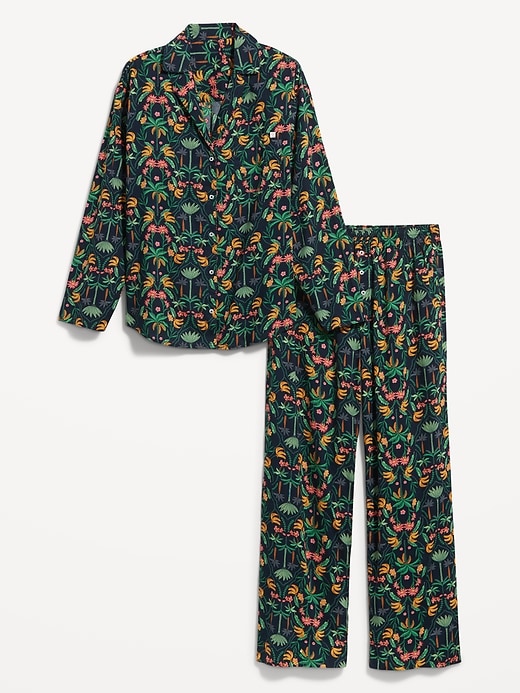 Image number 4 showing, Oversized Poplin Pajama Set