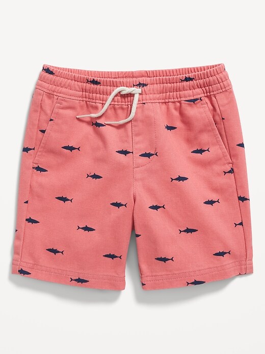 View large product image 1 of 1. Printed Functional-Drawstring Twill Shorts for Toddler Boys