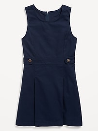 View large product image 3 of 3. Sleeveless School Uniform Dress for Girls