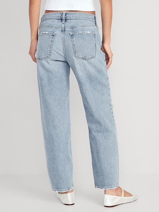 Image number 2 showing, Mid-Rise Boyfriend Loose Jeans