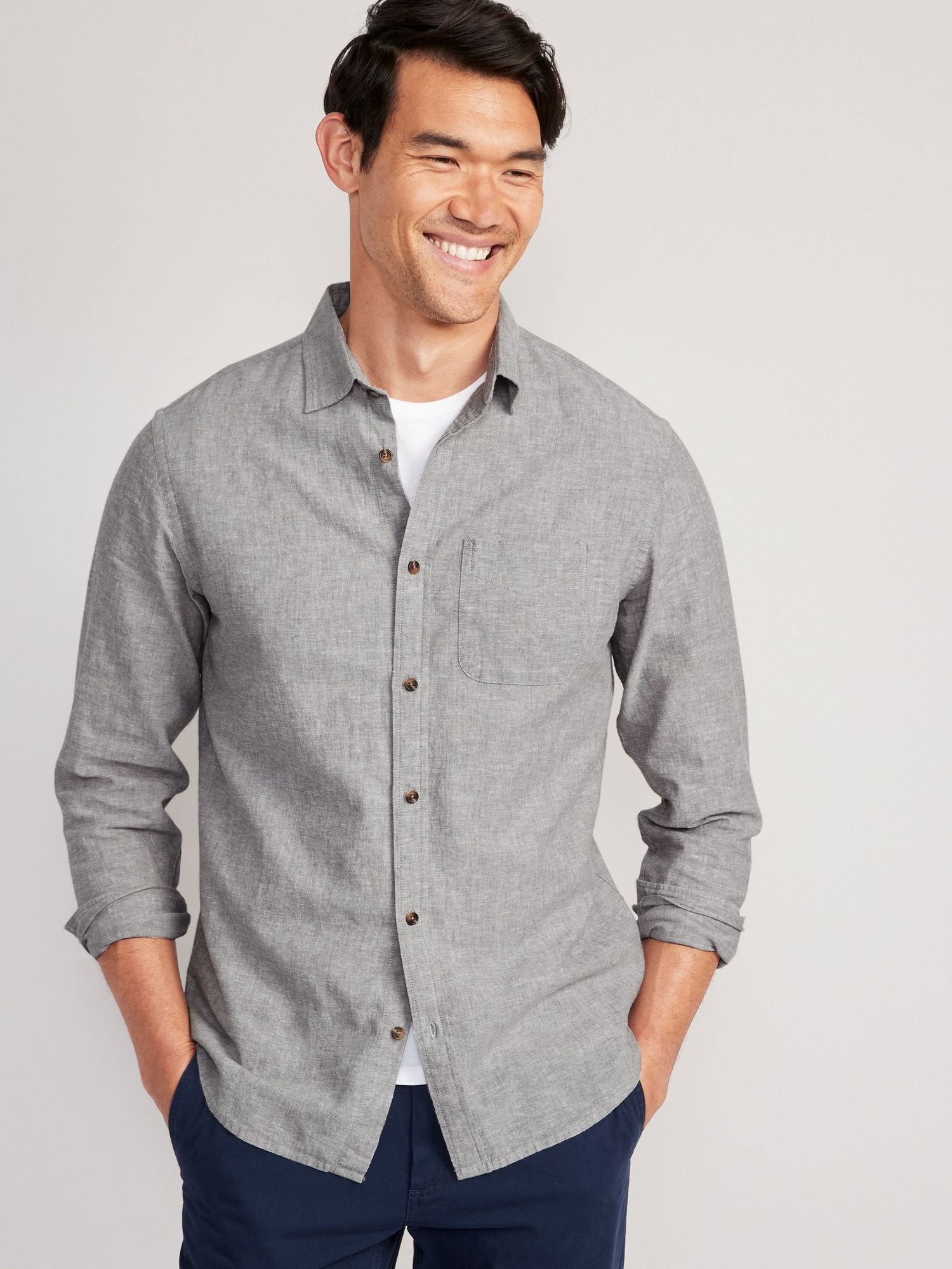 Linen Collared Shirts | Old Navy