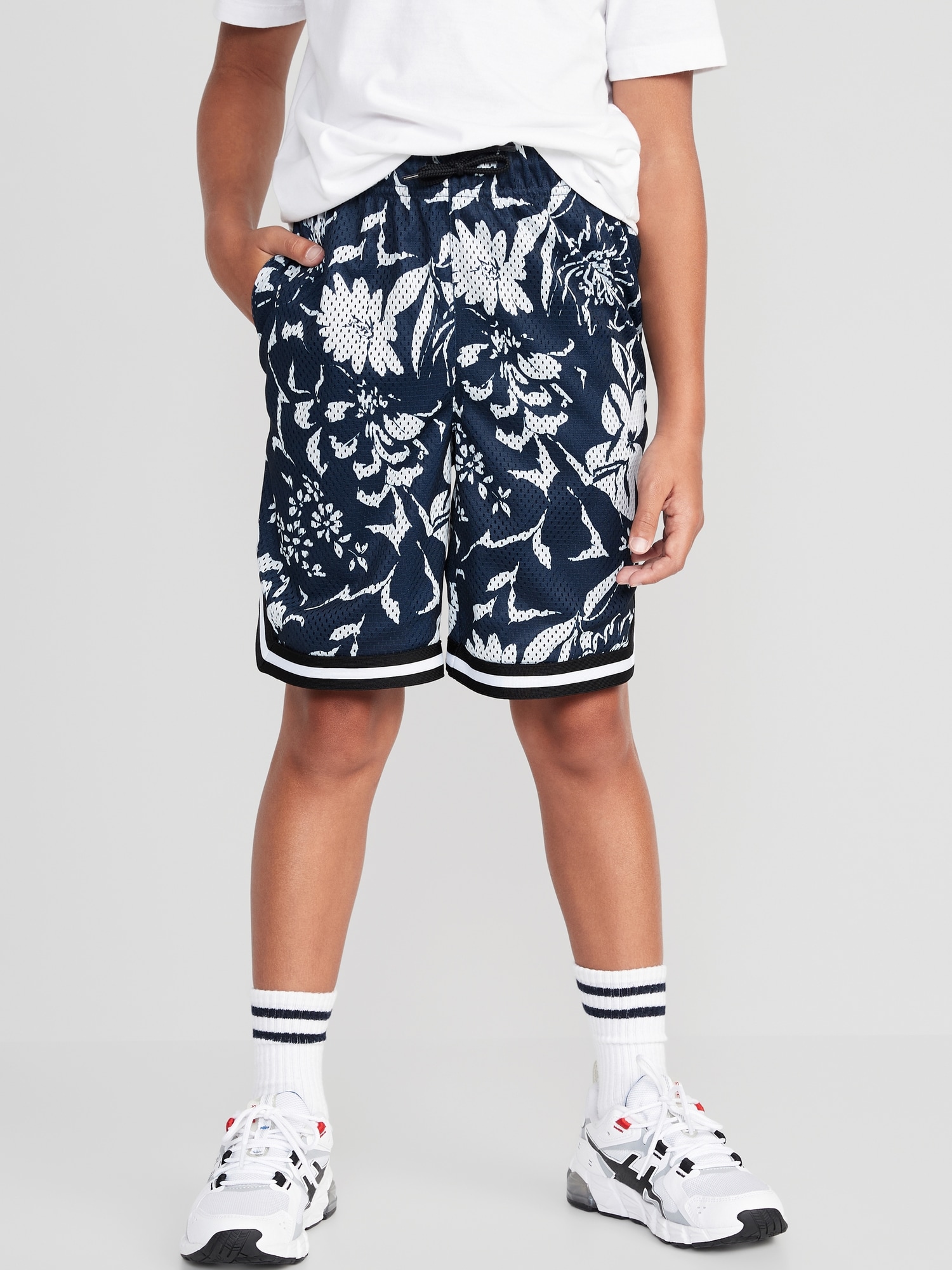 Old Navy Mesh Basketball Shorts for Boys (At Knee) blue. 1