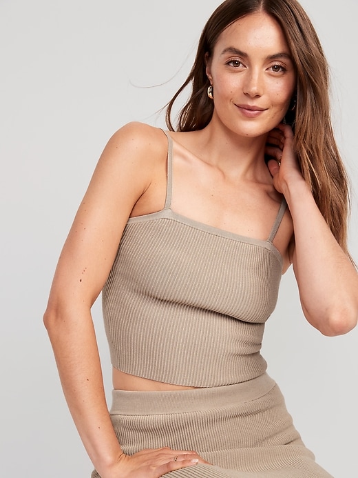Image number 3 showing, Rib-Knit Sweater Tank Top