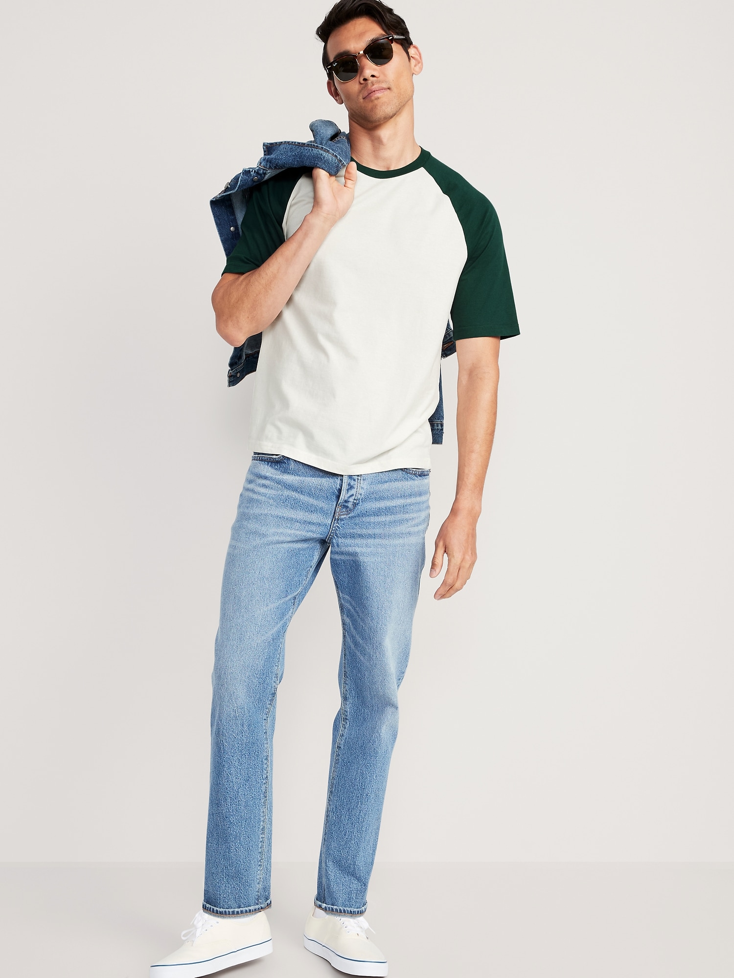 Color-Block Raglan T-Shirt for Men | Old Navy