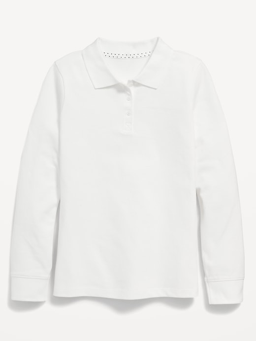 Image number 4 showing, Uniform Pique Polo Shirt for Girls
