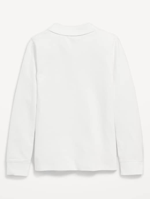 Image number 5 showing, Uniform Pique Polo Shirt for Girls