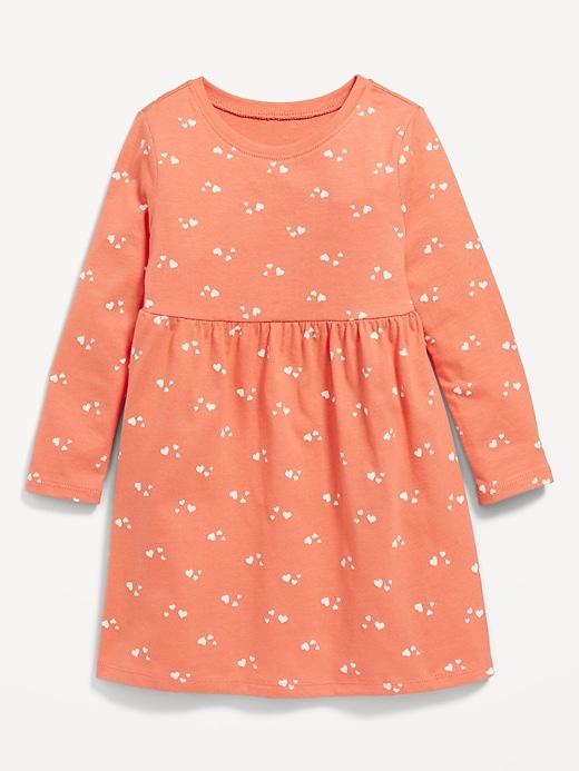 View large product image 1 of 1. Fit & Flare Printed Jersey Dress for Toddler Girls