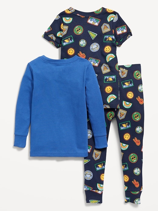 View large product image 2 of 2. Unisex 3-Piece Graphic Pajama Set for Toddler & Baby