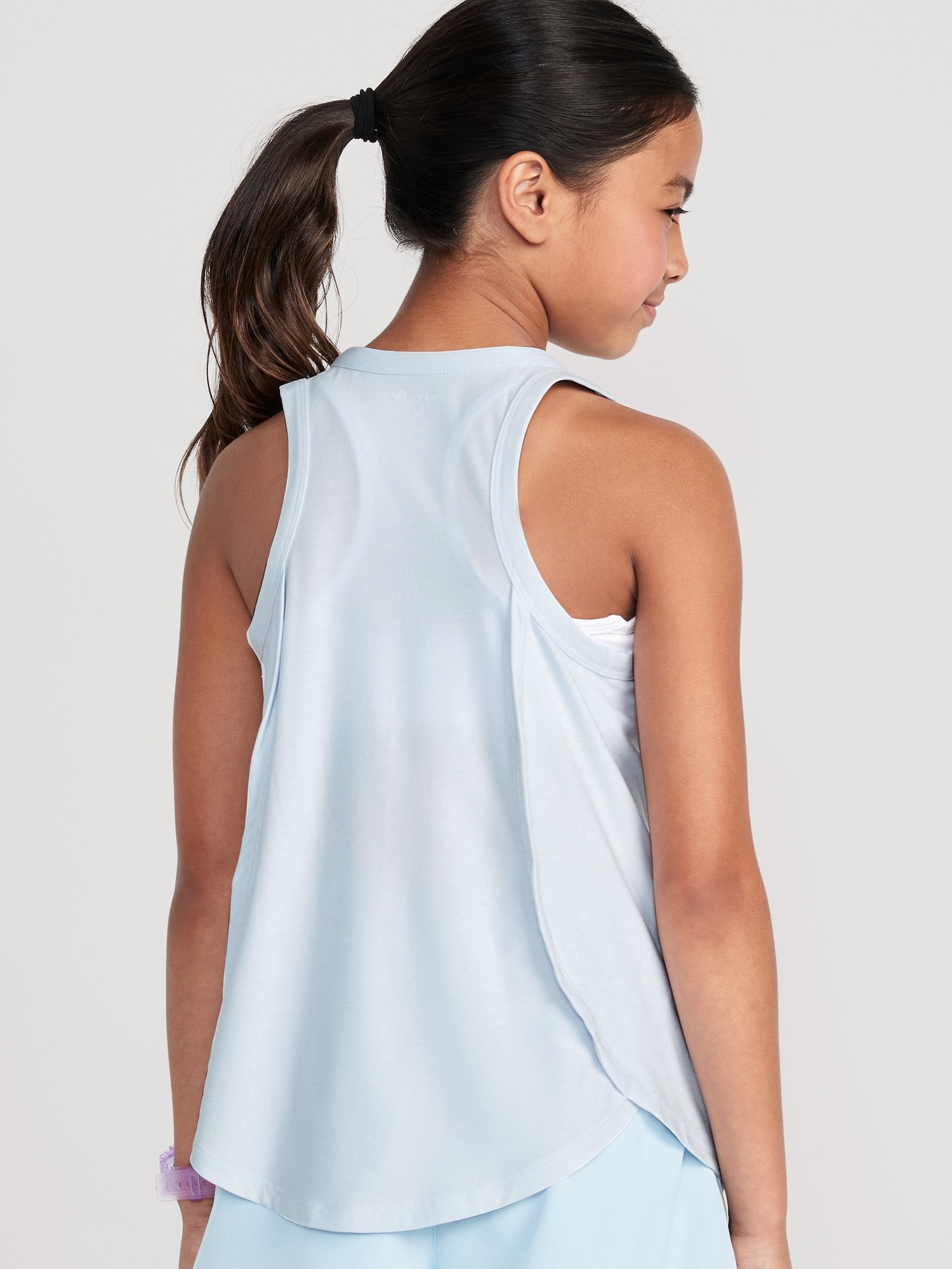 トップス MY WEAKNESS PADDED SOFT TUNK TOP Cloud 94 Soft Go-Dry Cool Tunic Tank Top for Girls | Old Navy