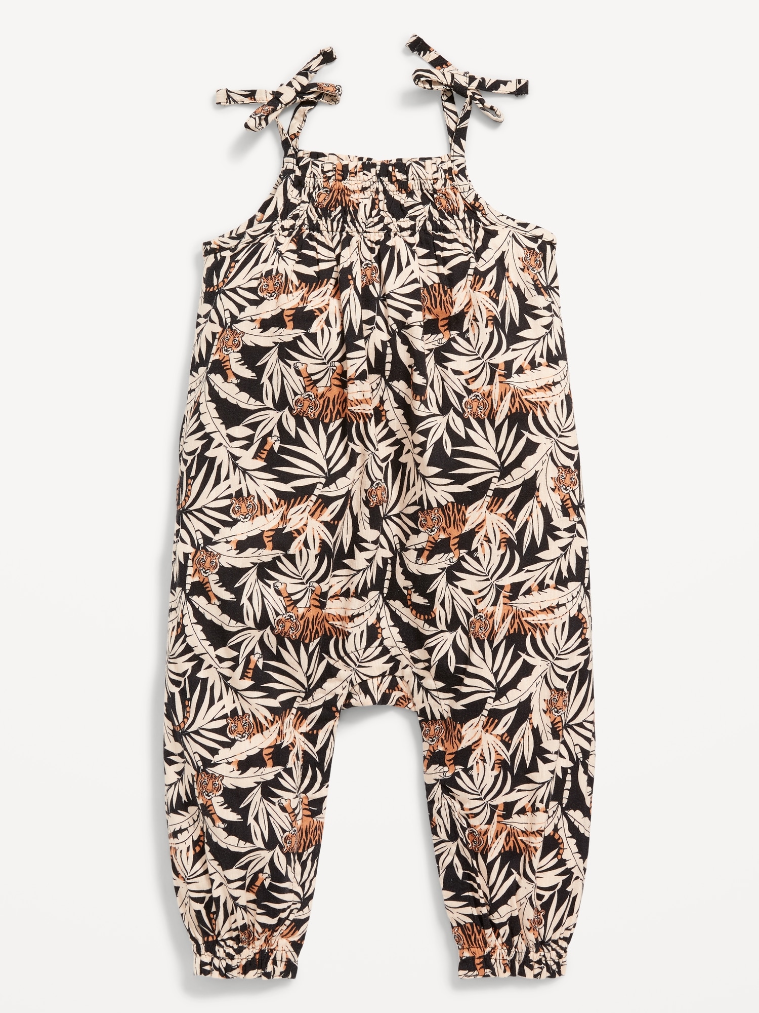 Printed Sleeveless Tie-Knot Jumpsuit for Baby | Old Navy