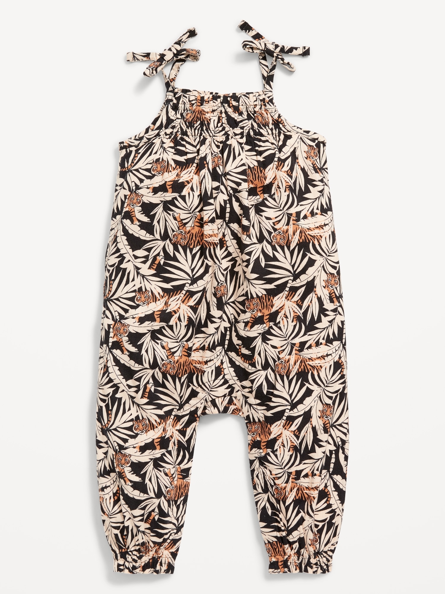 Printed Sleeveless TieKnot Jumpsuit for Baby Old Navy