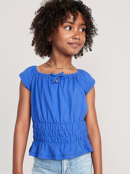 Printed Sleeveless Smocked Top for Girls | Old Navy