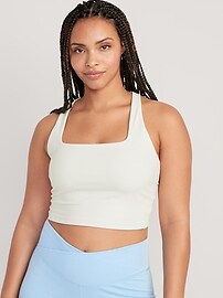Old Navy PowerChill Longline Sports Bra Blue - $15 (40% Off Retail) New  With Tags - From G