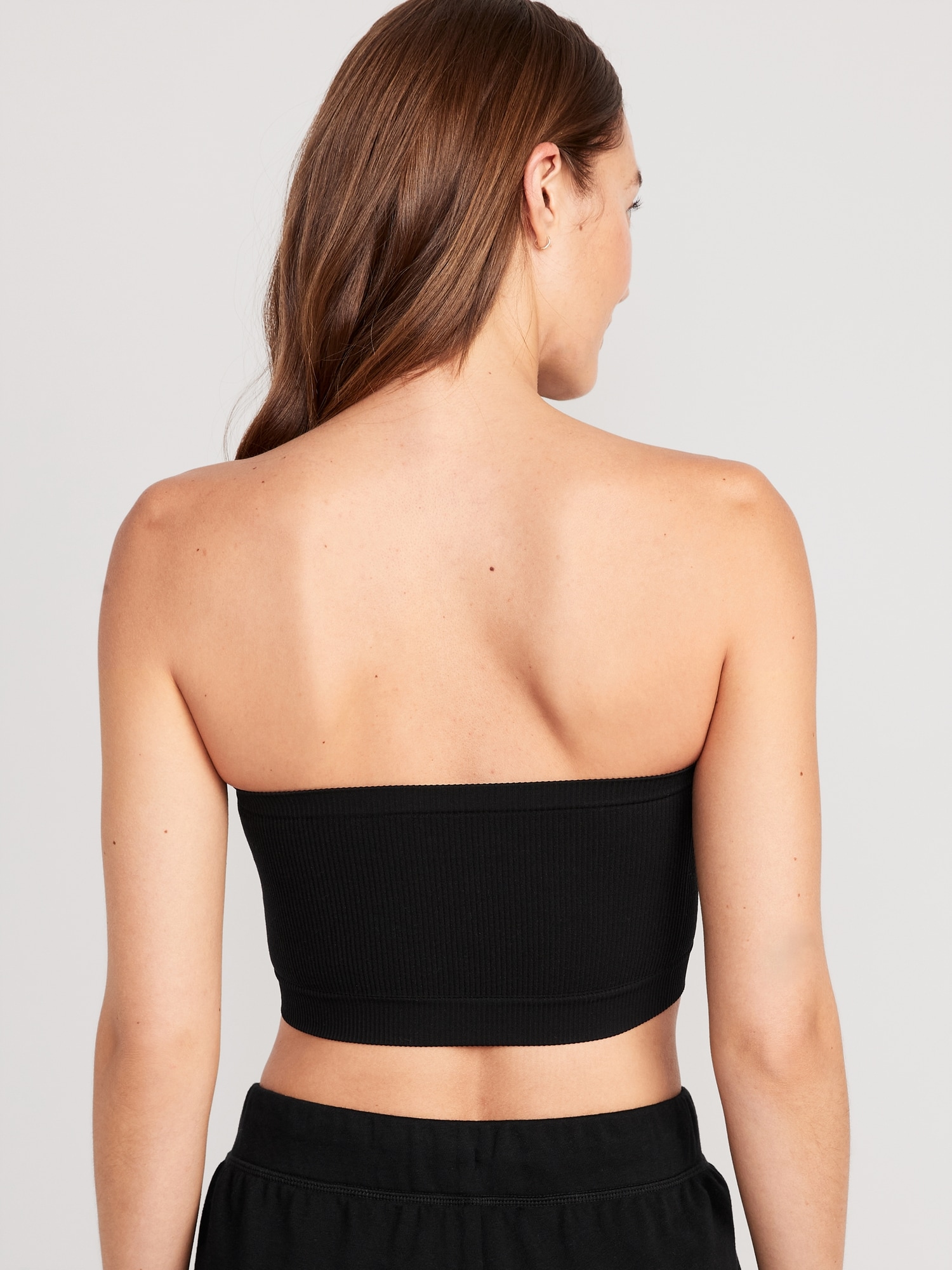 Strapless Bandeau Tube Top - Fits Small to XL - Seamless - Microfiber