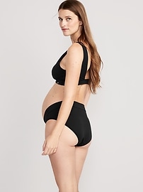 View large product image 3 of 4. Maternity 5-Pack No-Show Low-Rise Soft-Knit Bikini Underwear