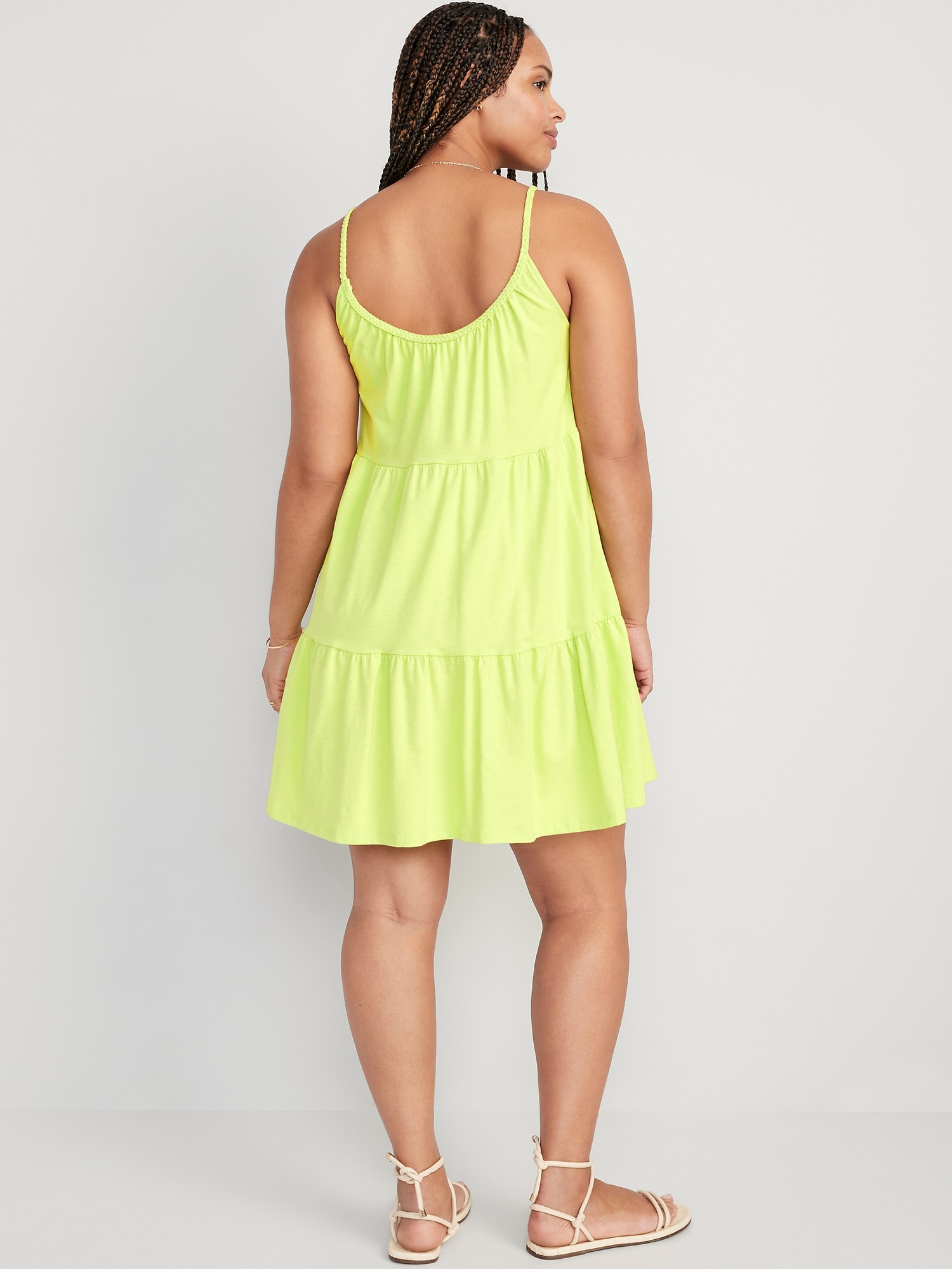 Plus size clearance yellow swing dress