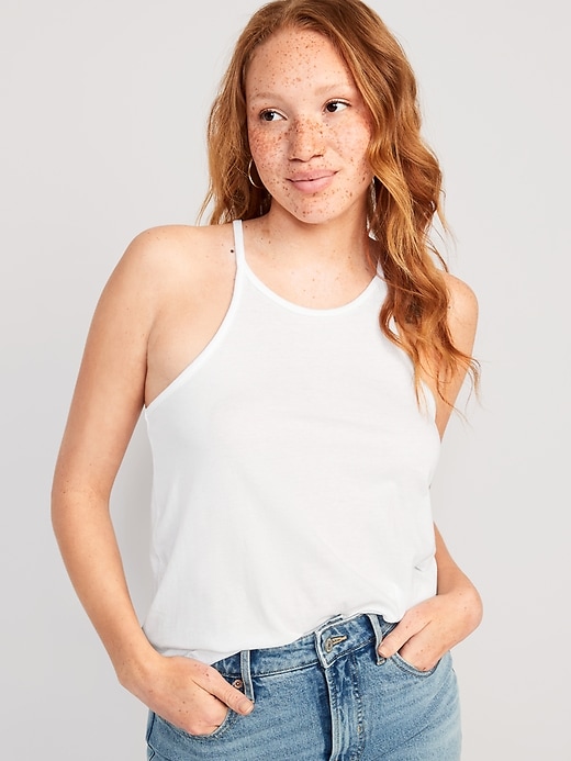 Image number 1 showing, Relaxed Halter Tank Top