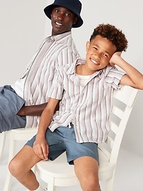 View large product image 3 of 3. Short-Sleeve Oxford Shirt for Boys