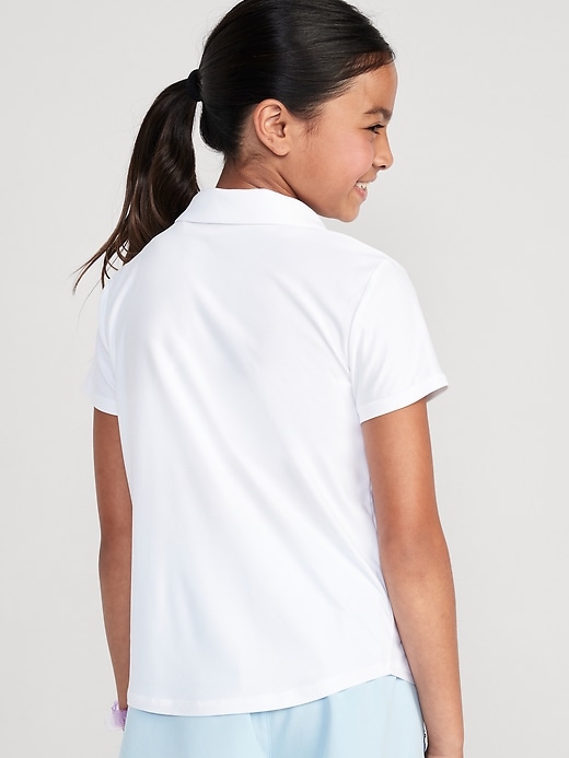 View large product image 2 of 2. Cloud 94 Soft School Uniform Polo Shirt for Girls