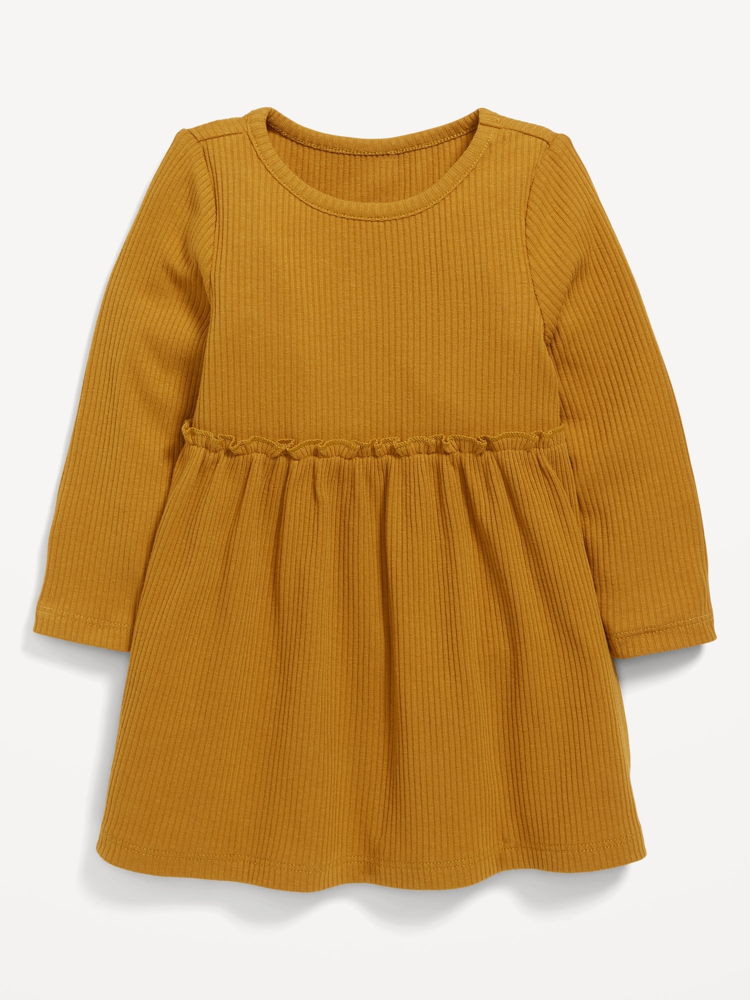 Rib-Knit Long-Sleeve Jersey Dress for Baby | Old Navy