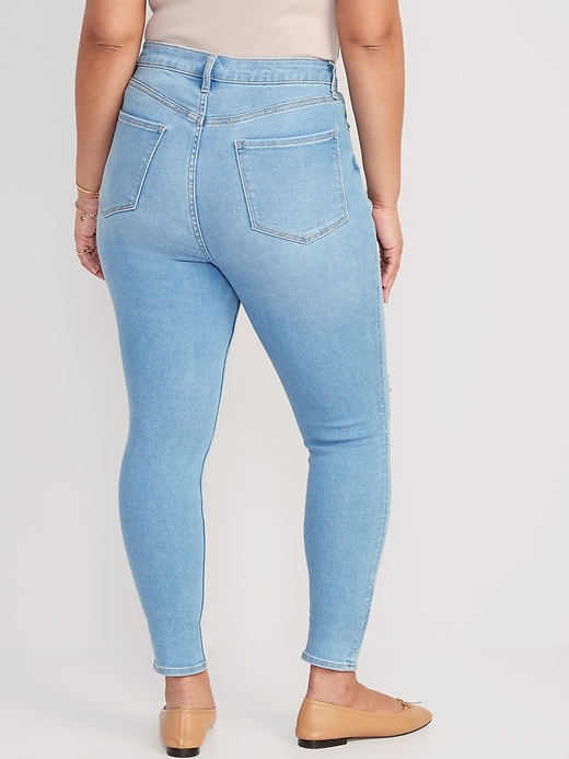 Image number 6 showing, Higher High-Waisted Rockstar 360° Stretch Super-Skinny Jeans for Women