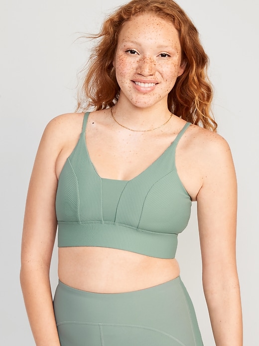 Image number 1 showing, Light Support PowerSoft Ribbed Sports Bra