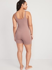 View large product image 6 of 8. Seamless Rib-Knit Bodysuit -- 6-inch inseam