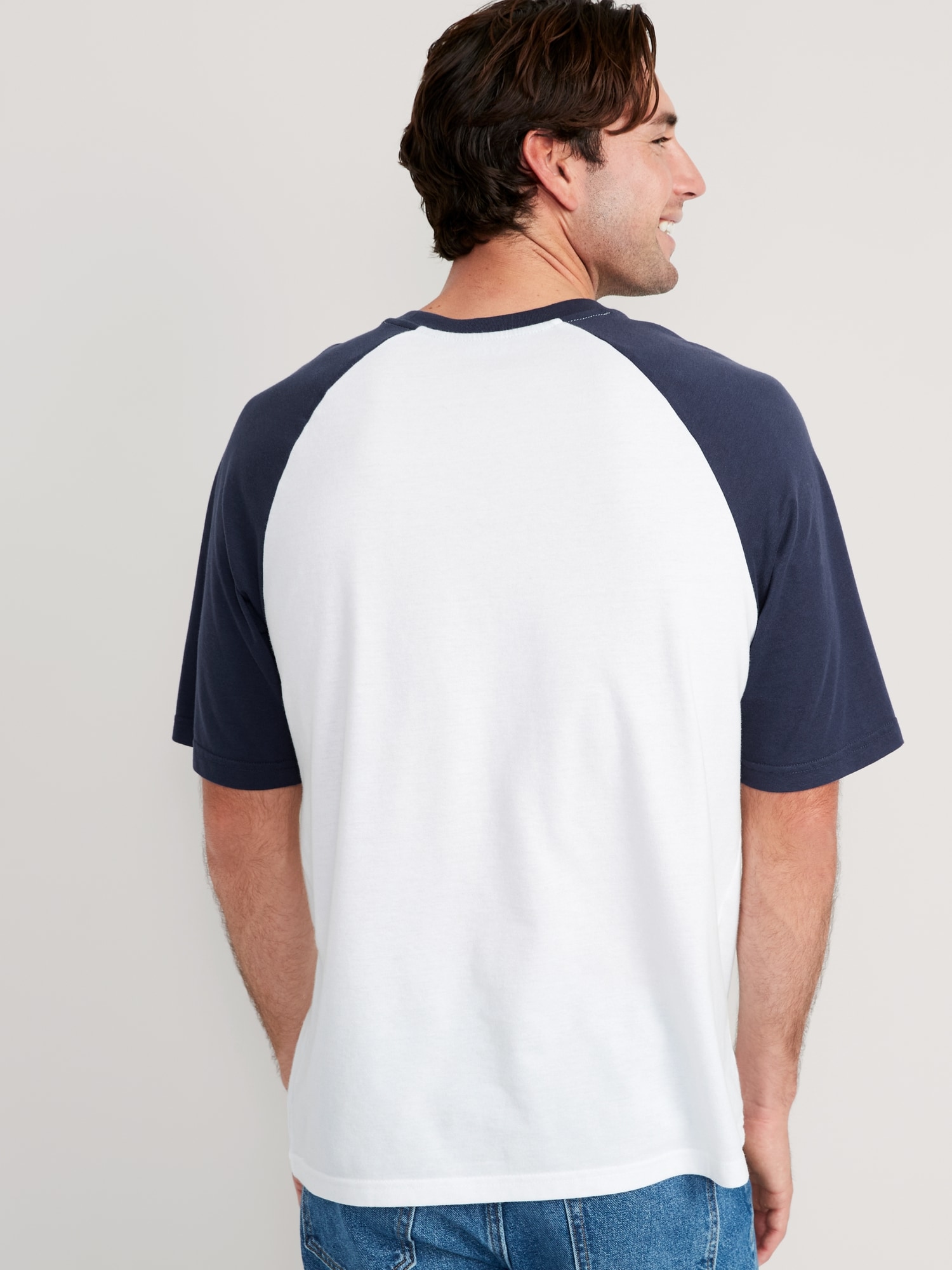 INFLATION Blank Colorblock Raglan Sleeve Cotton Tshirt Unisex Basic  Patchwork Oversized Tshirts