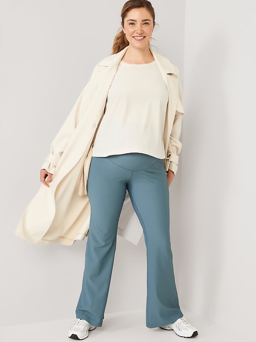 Image number 6 showing, Maternity Full Panel PowerSoft Flare Pants