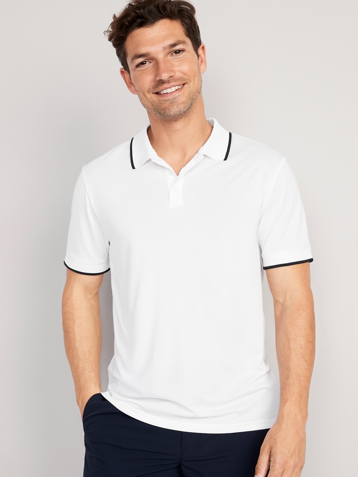 Old Navy Performance Core Polo for Men white. 1