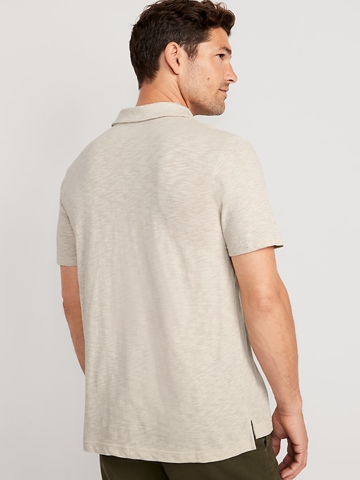 View large product image 2 of 4. Classic Fit Linen-Blend Polo
