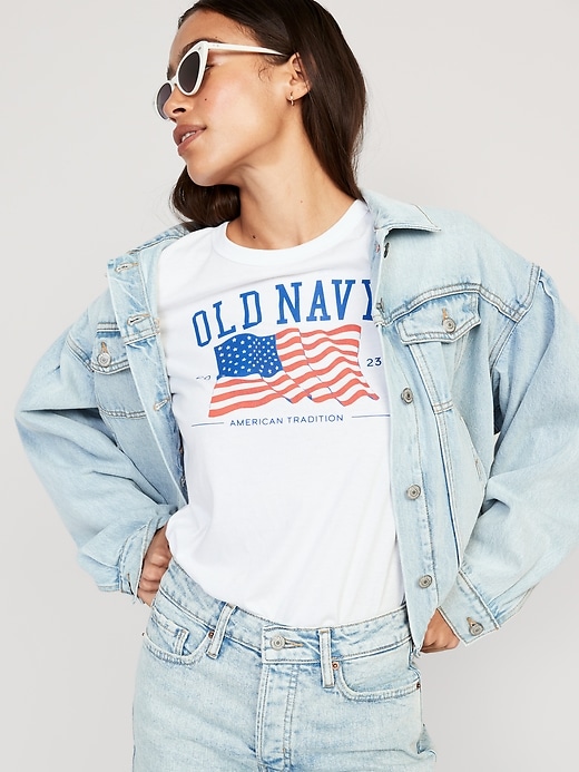 Image number 3 showing, Matching "Old Navy" Flag T-Shirt