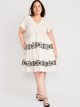 Old navy plus sale size white dress