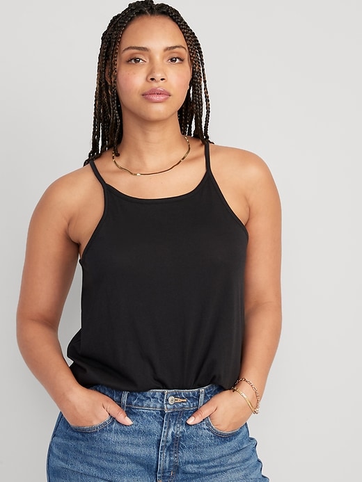 Black Halter Tank Top