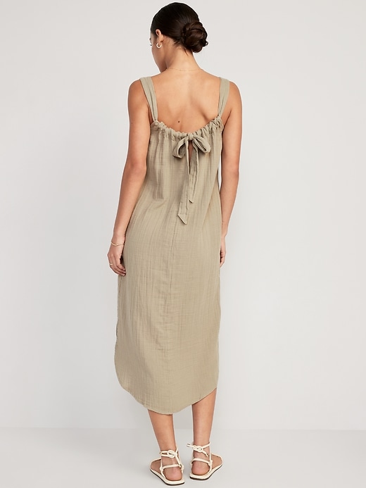 Image number 8 showing, Sleeveless Shirred Maxi Dress