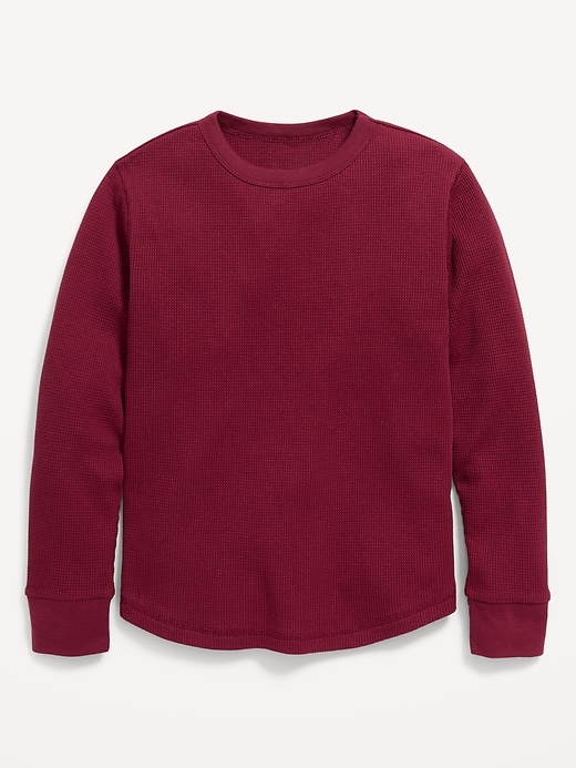 View large product image 1 of 1. Long-Sleeve Thermal-Knit T-Shirt for Boys