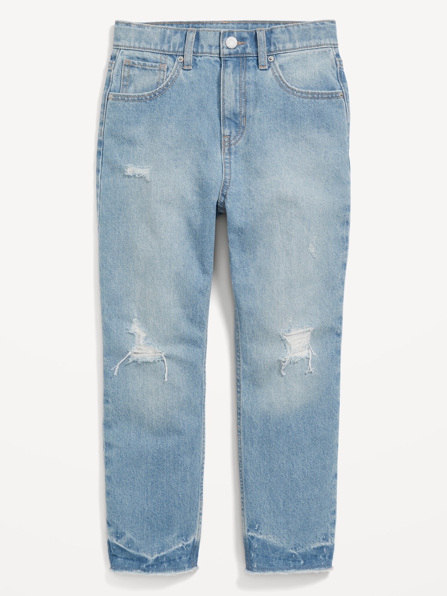 High-Waisted Slouchy Straight Jeans for Girls | Old Navy
