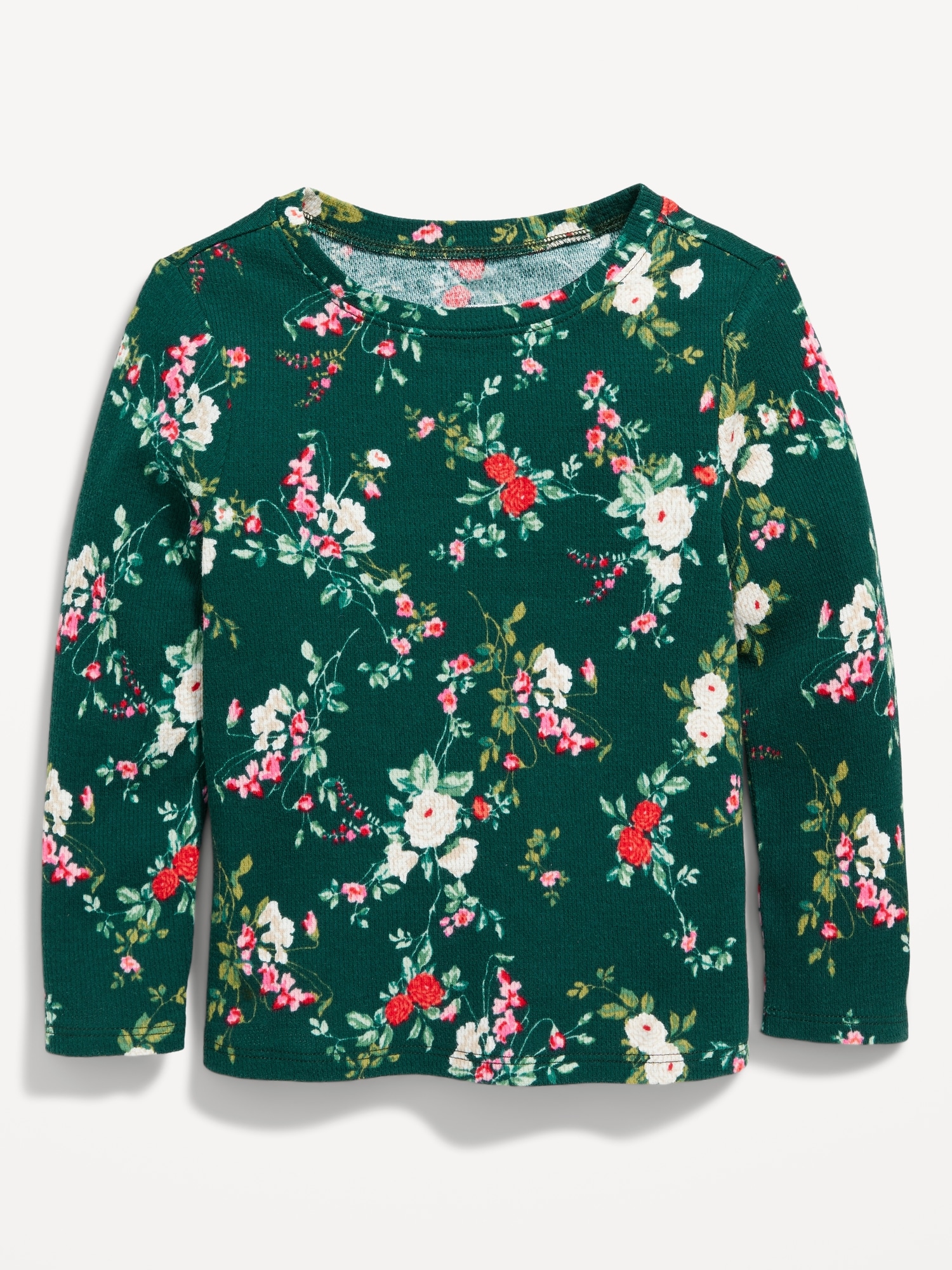 Printed LongSleeve ThermalKnit TShirt for Toddler Girls Old Navy