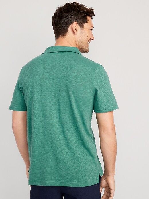 View large product image 2 of 4. Classic Fit Linen-Blend Polo