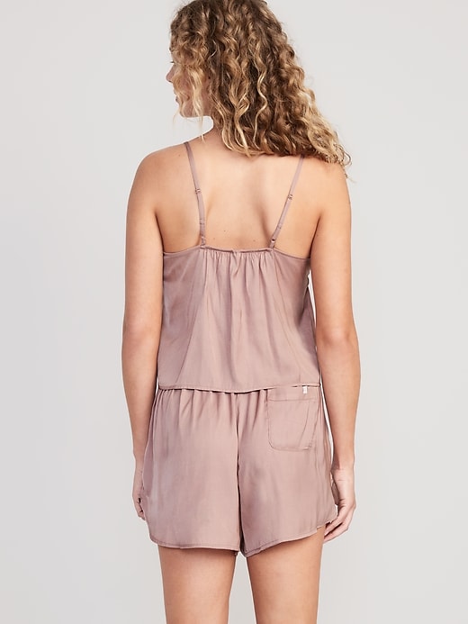 Image number 2 showing, Satin Lounge Tank Top and Shorts Set
