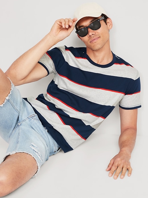 Image number 3 showing, Soft-Washed Striped T-Shirt