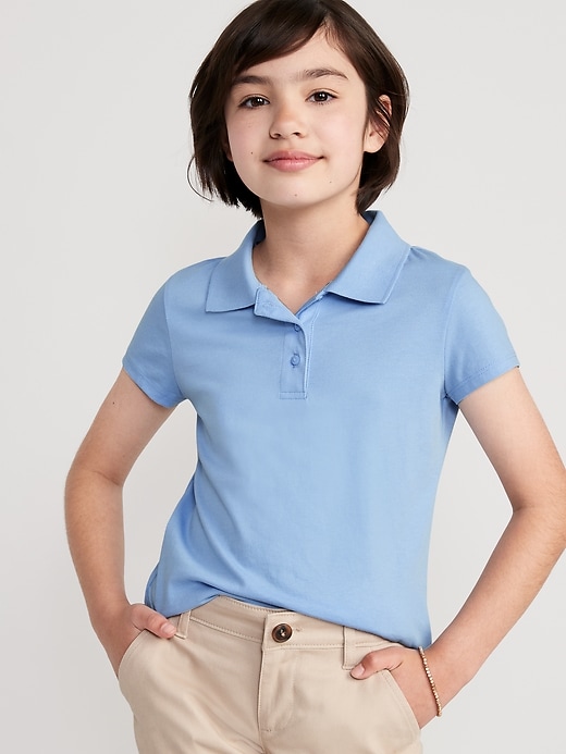View large product image 1 of 3. Uniform Jersey Polo Shirt for Girls
