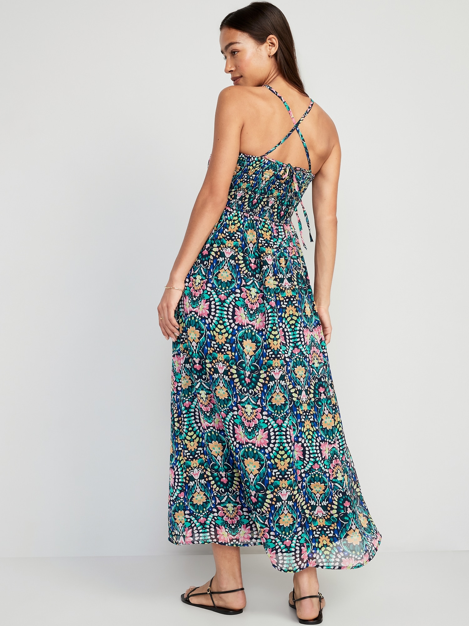 Fit & Flare One-Shoulder Maxi Dress for Women | Old Navy